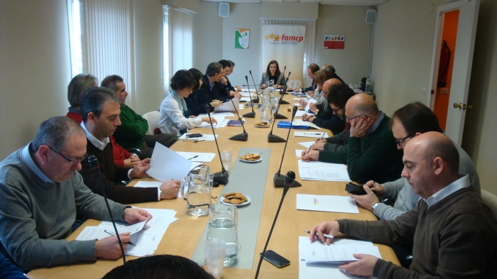 La Comisión Ejecutiva, en la reunión del 10 de febrero.